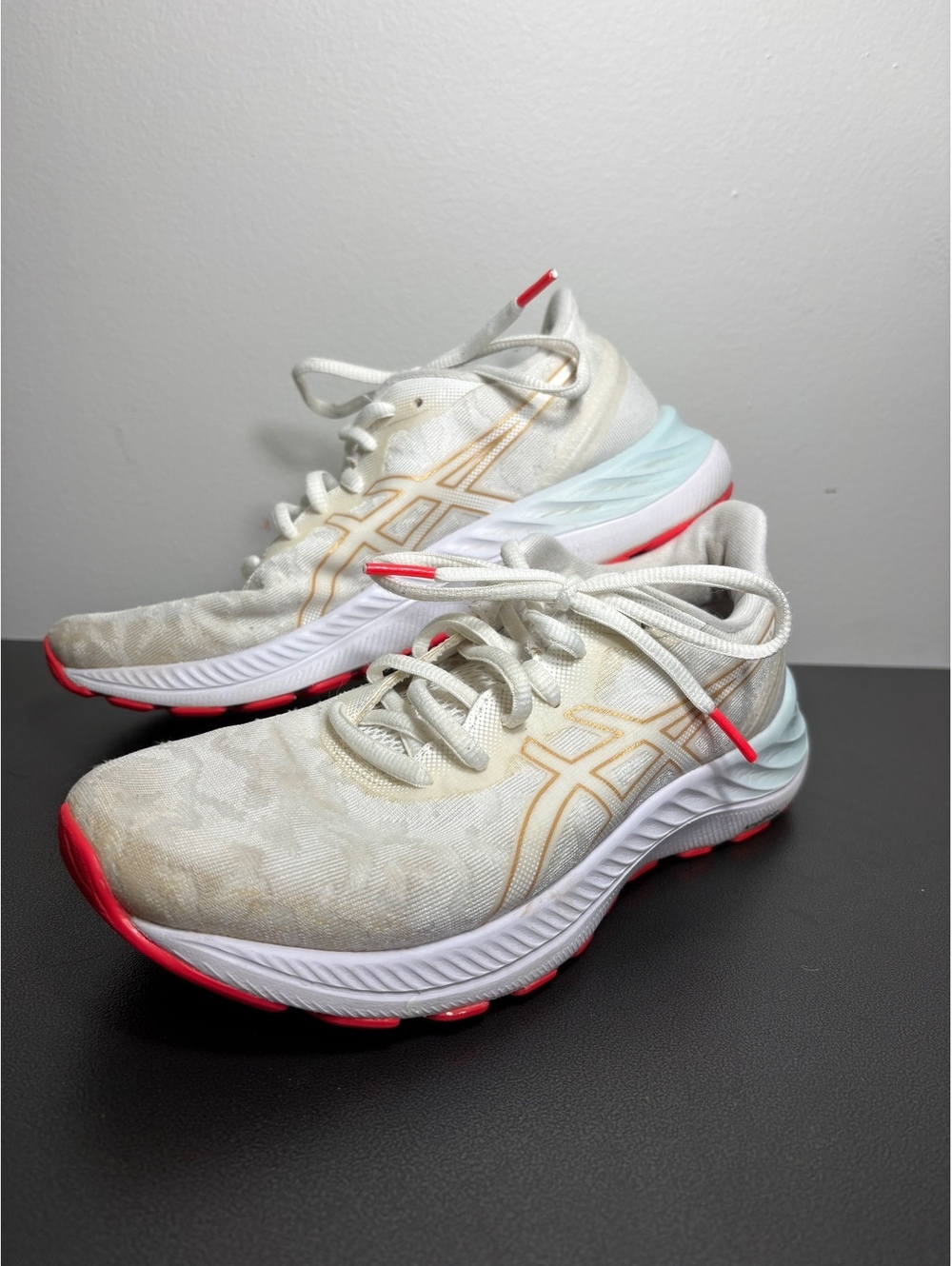 ASICS GEL-Excite 8 Running Shoes Sneakers White Champagne Pink Women’s Size 6